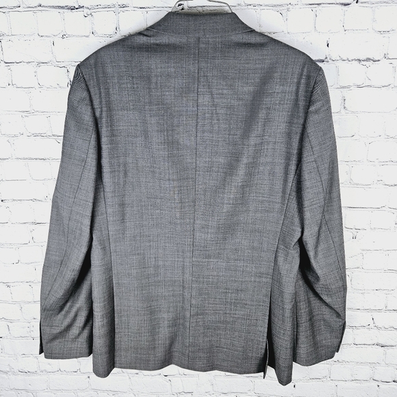 REISS | 3 piece grey/silver single button jacket suit set - Picture 6 of 16